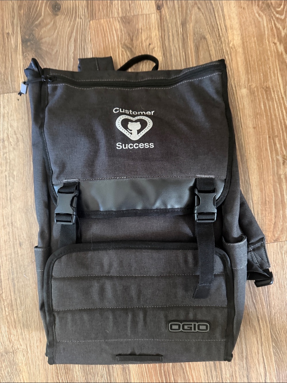 OGIO Black Backpack with Customer Success Logo